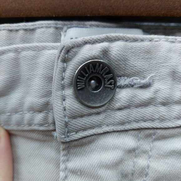 William Rast Mens Distressed Denim Shorts Light Wash Size 32 Actual 34 - Picture 4 of 12